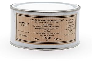 Comptoir d'Art - Cire Incolore de Protection (0730) pour Métaux Ferreux (250mL)