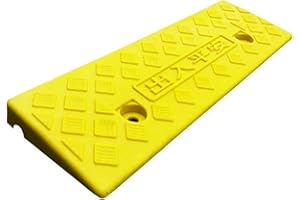 AMSXNOO Rampa di Carico, Rampe per Cordoli in Plastica Antiscivolo Portatili Rampe di Soglia Leggere per Auto Scooter Caravan Sedia A Rotelle Accesso per Disabili Marciapiede Bici Moto