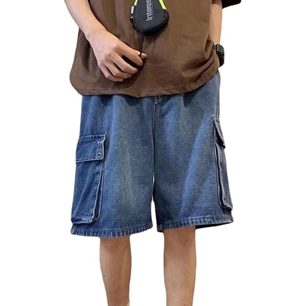 Shorts Jeans Baggy Donna Vita Alta - Stile Vintage Y2K - Denim Lavato - Comodi E Casual - Foto 2