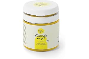 Past Kolor - Colorante Alimentario en Gel - Colorante de Alta Concentración y Pigmento de Calidad - Ideal para Repostería - 50 G (Amarillo Limón)