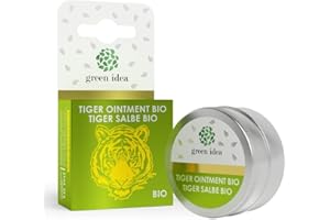 ‎GREEN IDEA Green idea - Tiger Salbe Natürliche - Nasensalbe mit Nasenöl 10 ml - Kräutersalbe mit Sheabutter, Kokosöl und Bienenwachs mit Ätherisches Eukalyptusöl & Pfefferminzöl - Durchblutungsfördernde