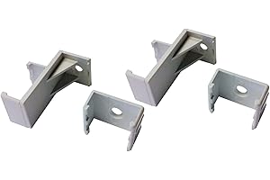 JINGHE Selectric T4-Bracket Fixing Mounting Bracket Clips for T4 Fluorescent Under Cabinet Light, Pack of 2