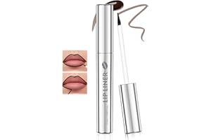 Prreal Peel Off Lip Stain, Waterproof Tattoo Peel Off Lip Liner, Non-sticky Lips Liner Stain Long-lasting, Matte Finish Lipgloss Makeup, Cool cocoa