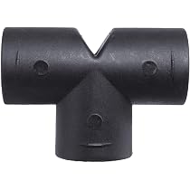 Raccord Coudé Y 75mm Plastique - Pour Tuyau Échappement Webasto/Eberspächer - Haute Température