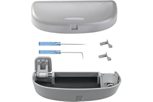 GAFAT Soporte para Gafas de Sol Compatible con BMW X1 X3 X5 X7 Serie 1 2 Serie 3 Serie 5 6 7 2010-2025 2026, Estuches de Gafas Interior para X1 U11 X3 G45 Serie 1 F70 Serie 3 G20 Accesorios (Gris)