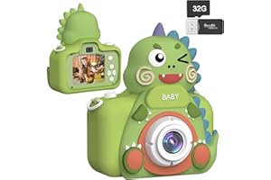 DABAOZHA Macchina Fotografica Bambini, 20MP 2.0 Pollici Schermo Mini Ricaricabile Fotocamera Digitale, 1080P HD Videocamera, Scheda 32GB, cordino per Bambini da 3-12 Anni, Regalo di Natale & Compleanno