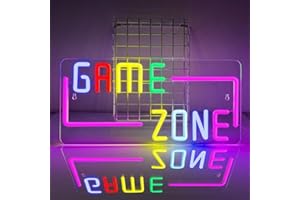 PILOYINDE Luce al neon Game Zone luce al neon colorata per la decorazione della camera da letto luce al neon per giochi adatta per sala giochi feste camera da letto luce al neon regalo per ragazzi