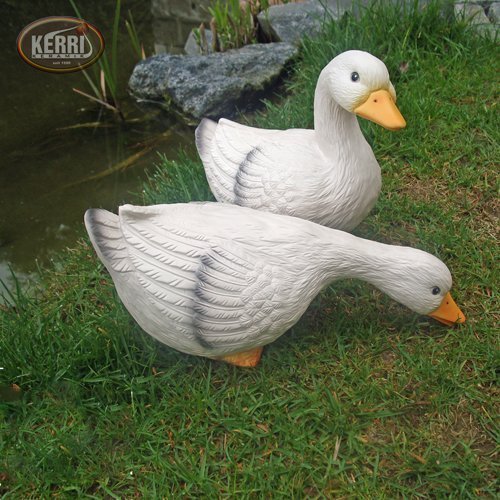 Gänsepaar Gans Gänse Gartendeko