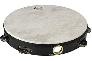 Remo TA-5110-70 Tambourin 25,4 cm (10 pouces), une rangée avec peau Fiberskyn 3