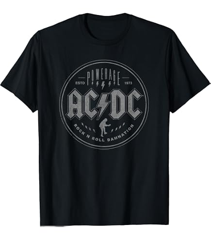 Funko Pop! AC/DC Thunderstruck T-Shirt – Offizielles Merchandise Für Fans, Kurzärmlig, Aus Baumwolle, Für Erwachsene, Perfekt Als Geschenk