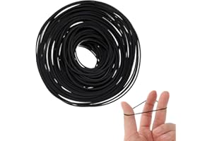AIYVELU 100 pcs 3mm wide tape recorder rubber belt, 40-135mm, universal square belt, hybrid flat cassette tape deck belt for repairing tape recorders, walkman, dvd, etc.