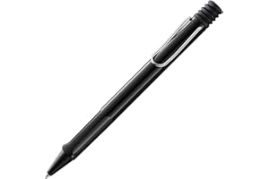 Lamy safari black - Stylo à bille avec grip ergonomique et largeur de trait M - pour une écriture longue et agréable - en plastique robuste ASA - avec recharge grande capacité M 16 en noir