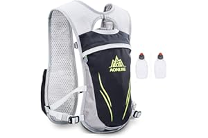 AONIJIE 5.5L Sac à Dos hydratation Sac à Dos extérieur Mochilas Trail Marathoner Running Race Gilet d'hydratation