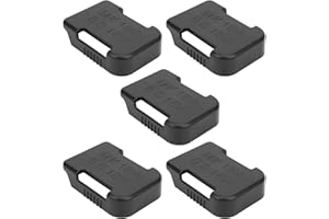 EUJGOOV 5Pcs Battery Storage Rack Battery Holder Case for 18V Fixing Devices ABS+PC Material Black and Cyan(Black)