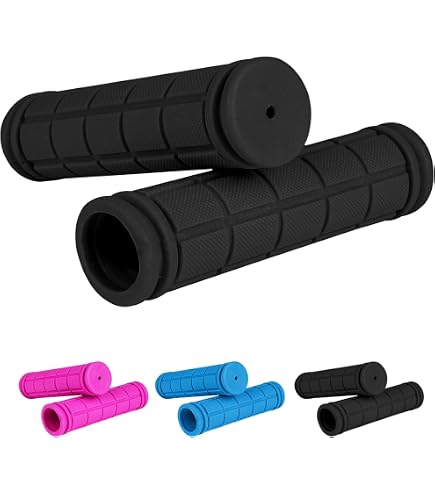 MANOPOLE PER MANUBRIO ERGONOMICHE IN GOMMA NERO/GRIGIO