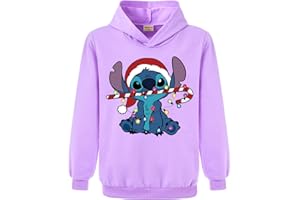 XPIALONG Blue Cat Boys Girls Pullovers Hoodies Children's Xmas Tops Jumper