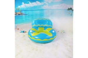 Tumbona Flotante para Piscina, Queta Hamaca Inflable de Agua con Malla Inferior, Portátil Colchoneta de Flotación para Adultos Flotador de Agua para Vacaciones y Ocio de Playa