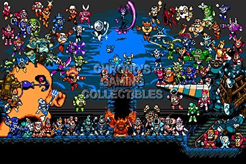 CGC Huge Poster GLOSSY FINISH - Megaman and Shovel Knight - PS3 PS4 XBOX 360 ONE Nintendo 3DS WII U - SHK001 (24" x 36" (61cm x 91.5cm))