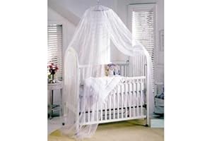 ZUMUII Butterme Moustiquaire pour Lit de Bébé Style de ouverture/suspension - Blanc