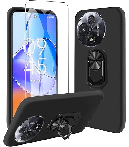 Custodia per TCL 403, Silicone Case Sottile Cover TPU Caso Morbido Copertura + Pellicola Protettiva in Vetro Temperato per TCL 403 (6,0) - KE116