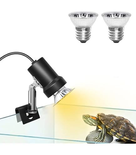 Lampada Riscaldante Per Tartarughe E Rettili 50W - Con Bulbo UVA/UVB E Morsetto Girevole 360° - Foto 13