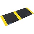 LIEKUMM Wheelchair Ramp 80 x 25 cm, 300kg Load Capacity, Lightweight Anti-Slip Threshold Ramp, Durable Aluminium for Wheelchairs, Scooters, Doorways & Driveways