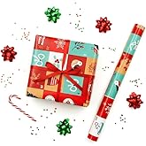 70x100 cm Premium Yılbaşı Hediye Paketleme Kağıdı 2'li Set | Kolay Sarılabilir, Canlı Baskı, &Ouml;zel Kutu ile Rulo G&ouml;nderim | M1