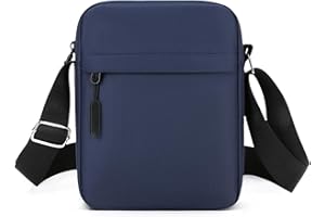 Aucuu Bolso de Hombro, Bolso Bandolera Para Hombre, Bolso de Mensajero Impermeable con Correa Ajustable y Múltiples Bolsillos, Bolso Cruzado para Trabajo, Compras, Escuela, Viajes, Uso Diario