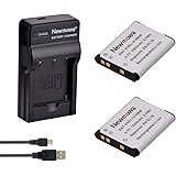Newmowa Remplacement Batterie EN-EL19 (2) et Chargeur Micro USB Portable Kit pour Nikon EN-EL19 et Coolpix W100, S100, S2500,
