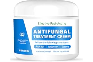 GETUE Hautpilz Creme, Fusspilz Behandlung Schnell Intensiv, Antikörper Ringelflechte,Ekzeme, Schweißblasen, Nicht Reizend, Geeignet für Gesichts- Und Körperpflege, 60ML