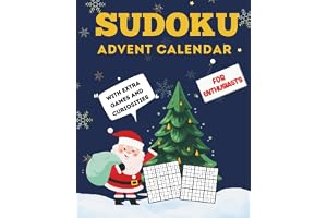 Sudoku Advent Calendar for Enthusiasts: 144 puzzles for adults with three difficulty levels, solutions, and trivia about the game