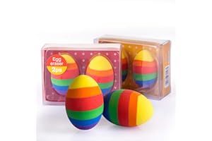 Kesote 4x Radiergummi Ostereier Radierer Deko Bunt für Ostern Geschenk Kinder Geburtstag Party Mitgebsel
