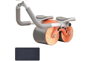 XINWANHONG Bauchroller, Bauchmuskeltrainer Roller, Bauchtrainer für Zuhause, AB Roller Bauchtrainer, Rollenrad für Core Trainer, Automatisches Rebound Bauchrad für Bauch Und Kernkrafttraining