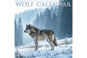 Wolf Calendar 2026: 12 Months of Untamed Wilderness, Powerful Instincts & Majestic Wolves