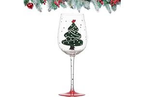 Satiskid Copas de vino de Navidad, copas de vino tinto de Navidad, copas de vino de Papá Noel, exquisitas copas de vino de Navidad, copas decorativas de fiesta de Navidad, copas de cóctel de Navidad