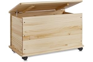 Zeller skrzynka na zabawki na kółkach, sosna, ok. 73 x 39,5 x 45 cm