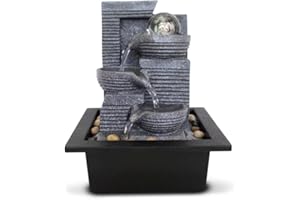 ‎KIOM Kiom Zimmerbrunnen Dekobunnen FoTinozze II Led + Glaskugel 10751