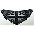 Gelz UK Carbon Fibre effect Car - Motorcycle Chevron Domed Sticker/Decal