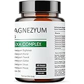 Aromel Magnezyum Plus, Hexa Complex 60 Kaps&uuml;l Magnezyum, Biglisinat, Klor&uuml;r, Taurat, S&uuml;lfat, Sitrat, Malat