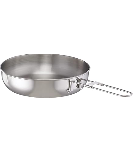 Set De 2 Casseroles MSR Alpine En Acier Inoxydable - 1,5L Et 2L - Idéal Pour Le Camping Et Les Randonnées