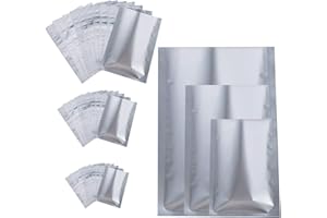 LUTER 30 piezas 3 tamaños Bolsas de Mylar, Bolsas de Sellado Térmico Mylar para Almacenamiento de Alimentos, Café, té, Granos (12 x 18 cm, 16 x 24 cm, 20 x 30 cm)