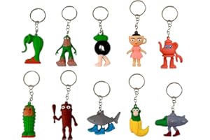 GWAWG Set de 10 llaveros - Juguete Tung Tung Tung Saur en 3D, Figuras únicas de Animales Brainrot Italianos, Bombardino Cocodrilo coleccionables, Animales 3D Coloridos para decoración y Regalos