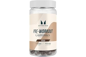 Myprotein Pre-Workout Gummies – Cola Flavour – Energy-Boosting Caffeine Gummies with L-Citrulline, Taurine, and B Vitamins – Fast-Acting & Convenient Pre-Workout Supplement