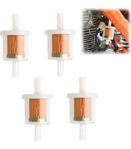 Lot De 6 Filtres à Essence Universels 6 Mm - Pour Moto, Tondeuse, Scooter, Voiture - Haute Densité, Réutilisable - 9