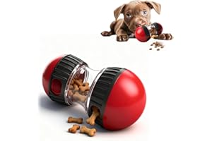 Homshsjhkis Juguete Interactivo Perro, Juguete Indestructible para Cachorros, Alimentador Lento Perro Que Rueda Sola Mejora Digestión, Dispensador de Comida para Razas Grandes y Medianas