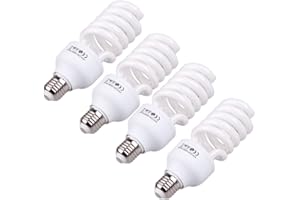 ‎ANDOER Andoer Fotografie Birne 4 Stück E27 220 V 5500 K 45 W Foto Studio Leuchtmittel Video Fotografie Tageslicht Lampe Video Tageslicht Licht Lampe