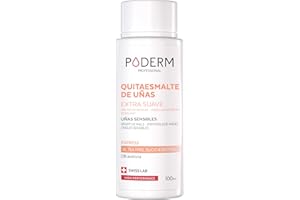 PODERM - QUITAESMALTE DE UÑAS EXTRA SUAVE CON ÁRBOL DE TÉ - Eliminación Fácil y Rápida del esmalte de uñas - Sin Acetona – Fortalece y Nutre - Ideal para Uñas Sensibles - 100 ml - Swiss Lab