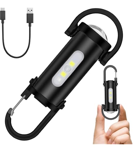Mini Torcia Portachiavi Super Luminosa Da 1200 Lumen Impermeabile Ricaricabile A Led Compatta Portatile Con Power Bank E 3 Modali~p230204460