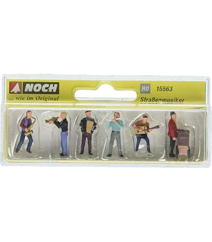 Noch 15844 - 6 Figurines Nudistes Échelle HO 1/87 - Modélisme Ferroviaire