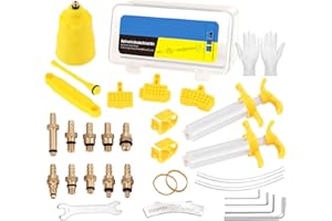 HOUSON Kit de purge de frein de vélo, kit de réparation de frein à disque hydraulique, kit d'outils de changement de freins, kits hydrauliques pour freins Tektro Magura SRAM